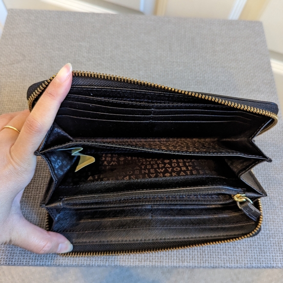 Kate Spade Morgan Zip-around Continental Wallet BLACK - Picture 11 of 11